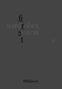 Catalogo Ballancin First_Wardrobes_System